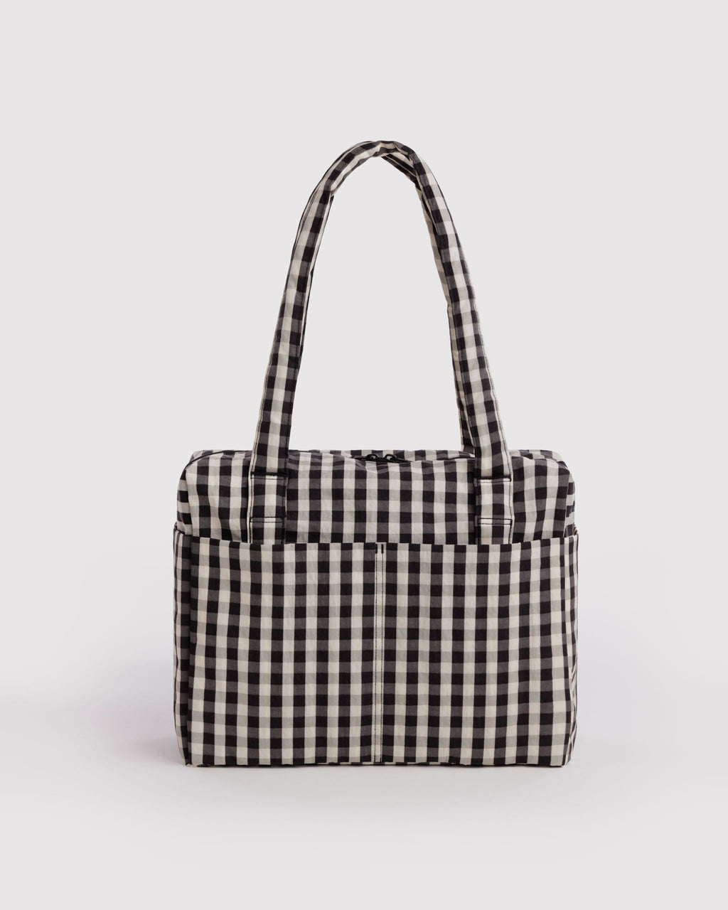 Small Cloud Carry-On - Black and Cream Gingham