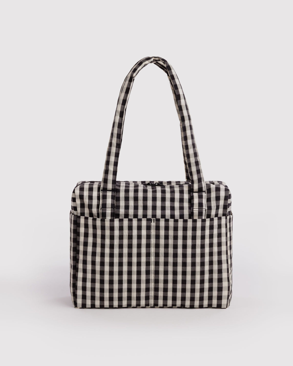 Small Cloud Carry-On - Black and Cream Gingham