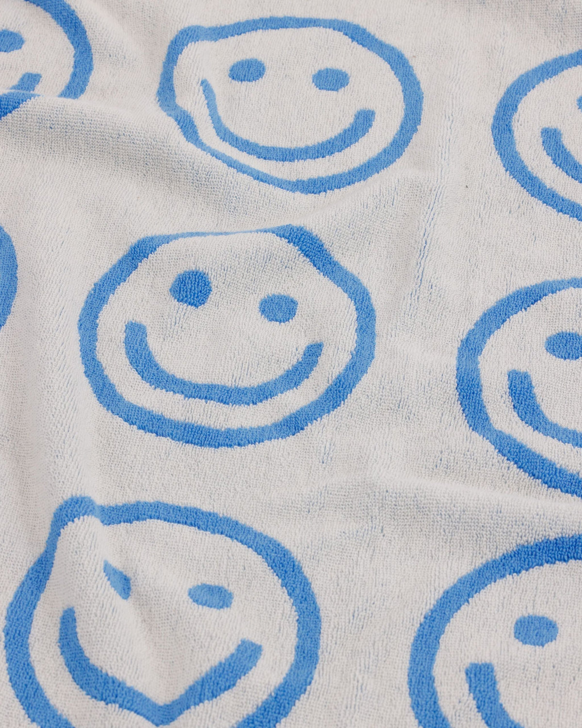 Bath Towel - Sky Blue Happy