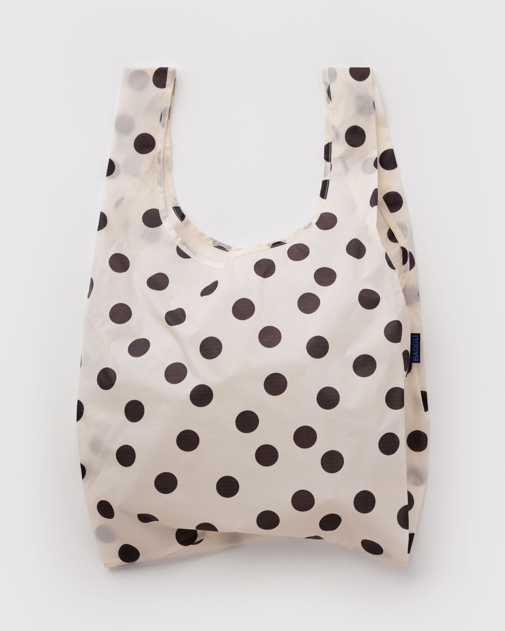 Standard Baggu - Cream and Black Polka Dot