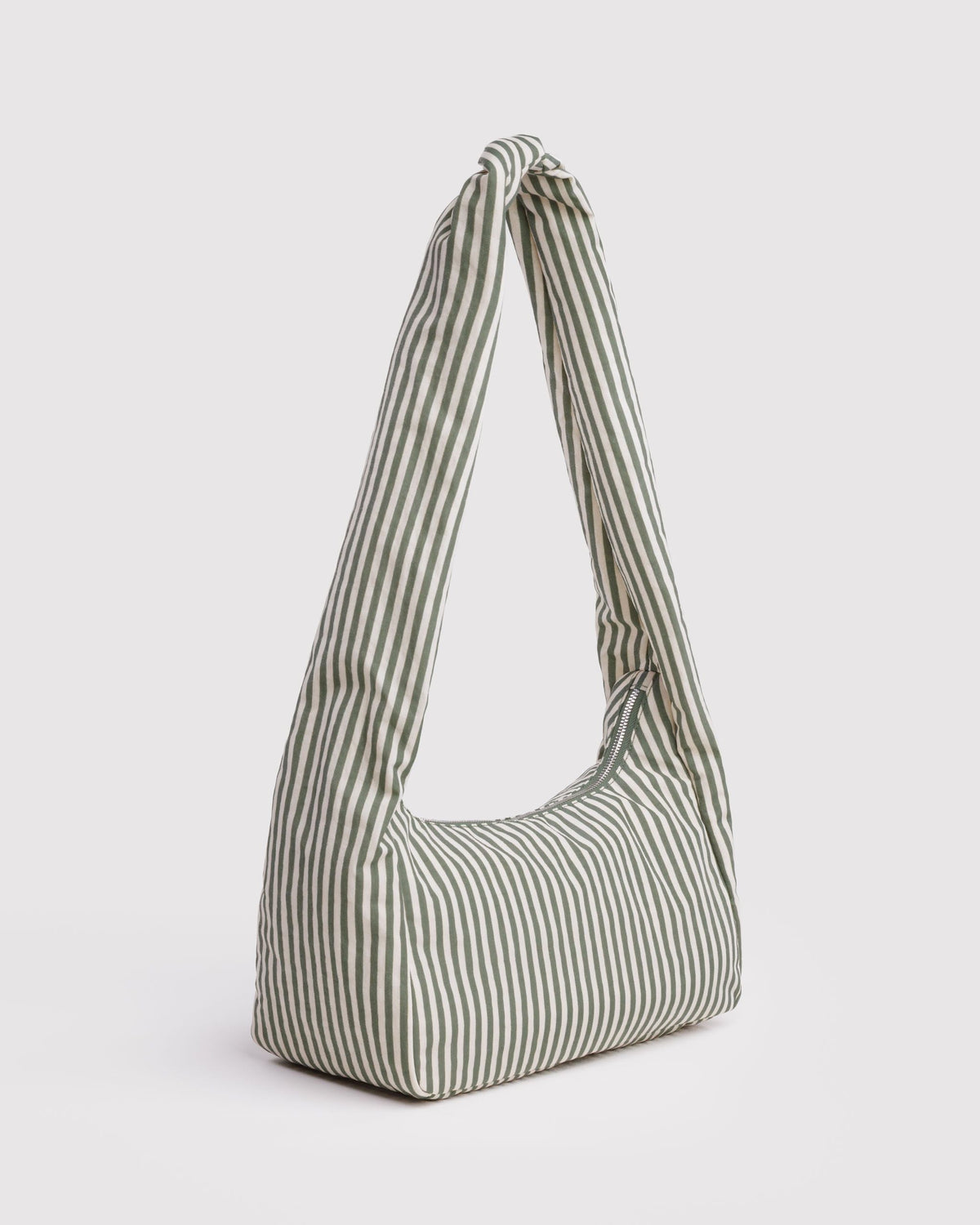 Nylon Meringue Bag - Sage Stripe