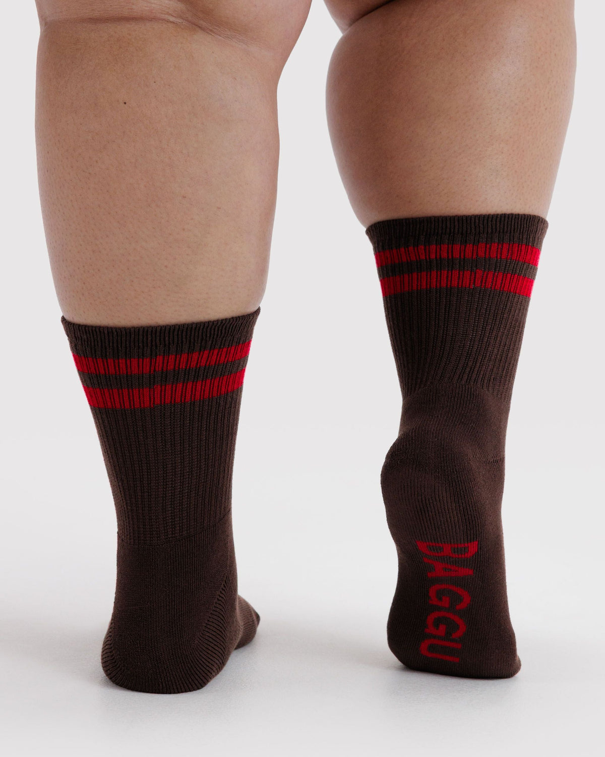 Ribbed Sock - Coffee Stripe