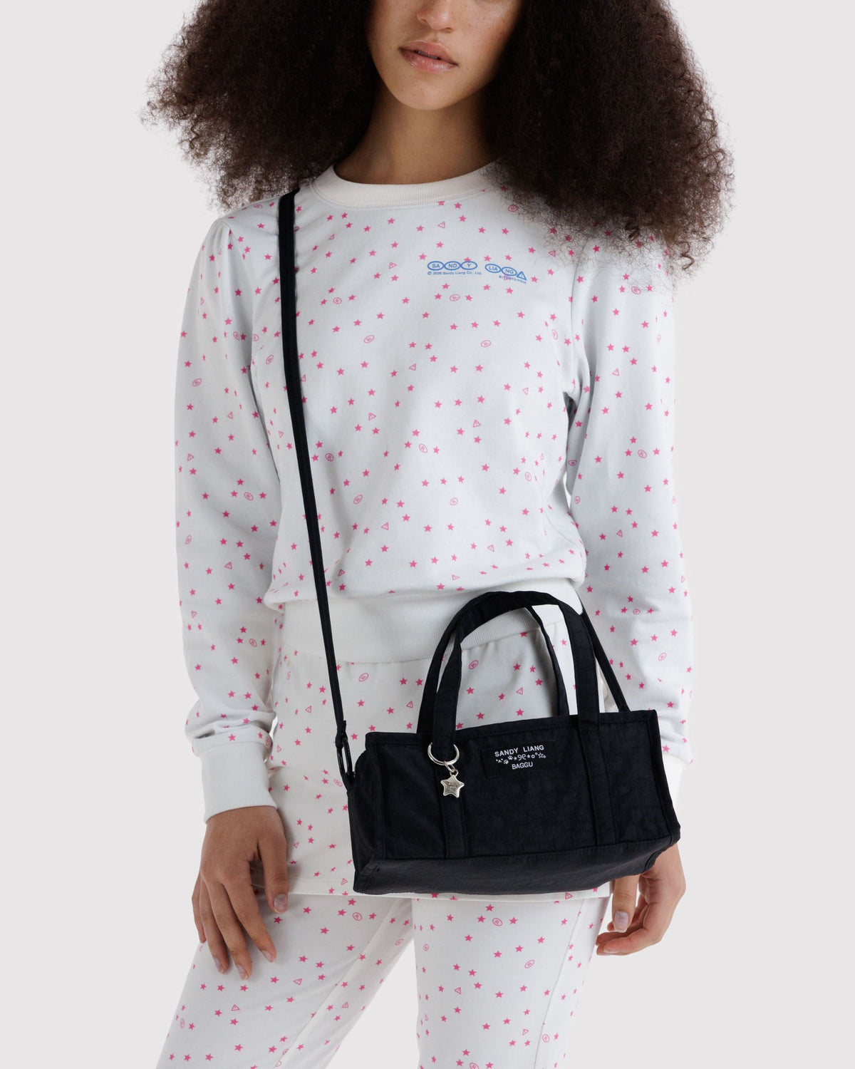 Mini Nylon Market Bag - Black
