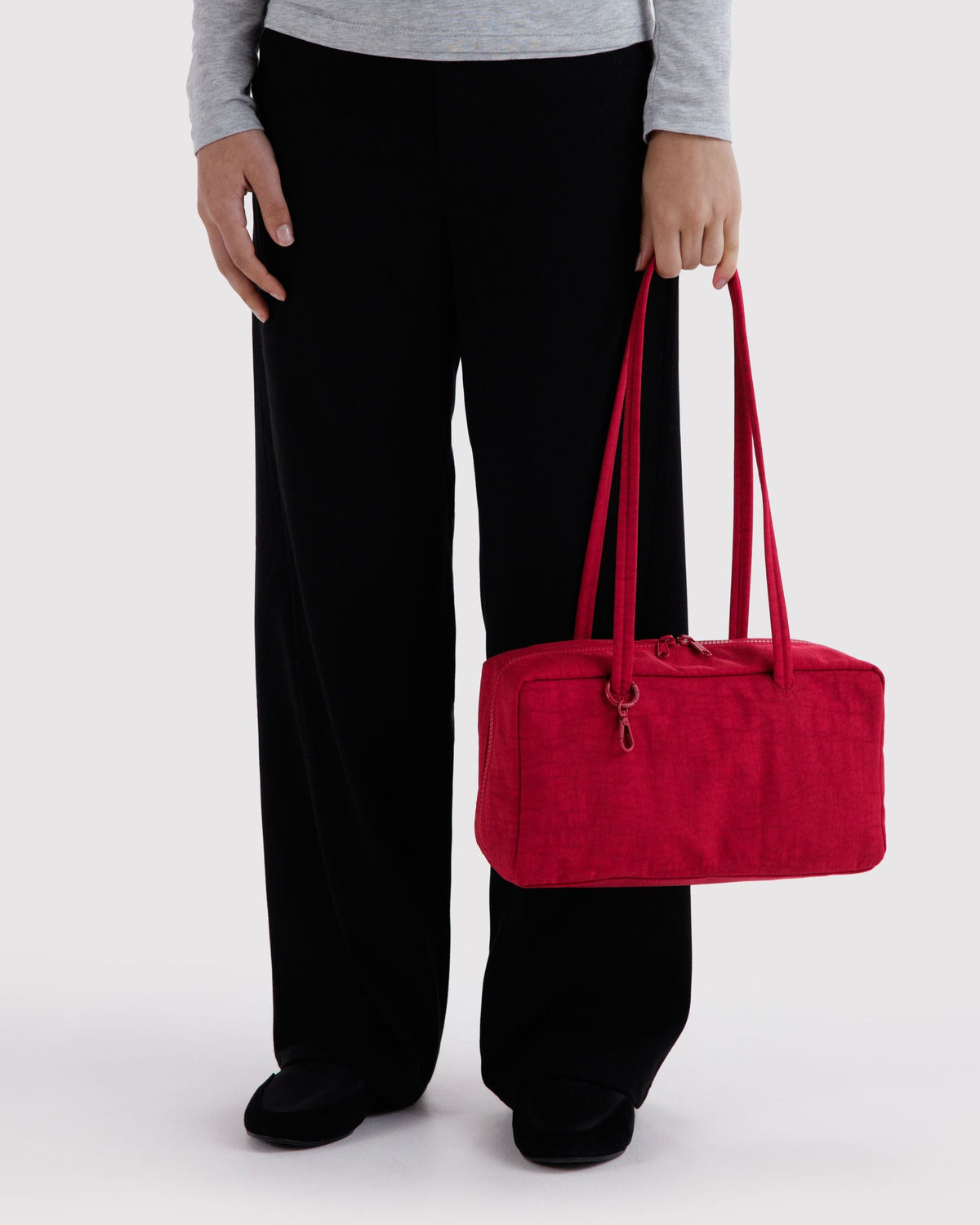 Nylon Bowler Bag - Cherry