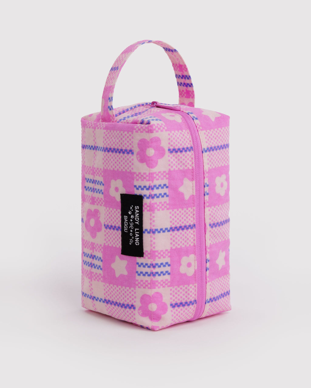 Dopp Kit - Market Plaid Pink