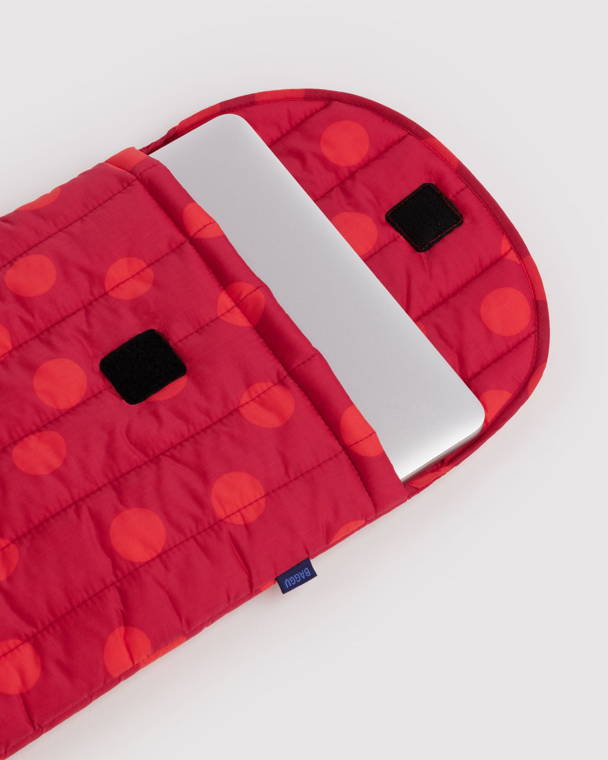 Puffy Laptop Sleeve 16\" - Red Polka Dot