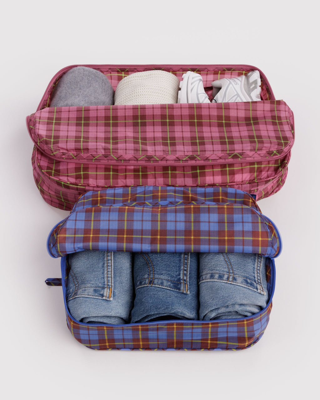 Large Packing Cube Set - Check Mix