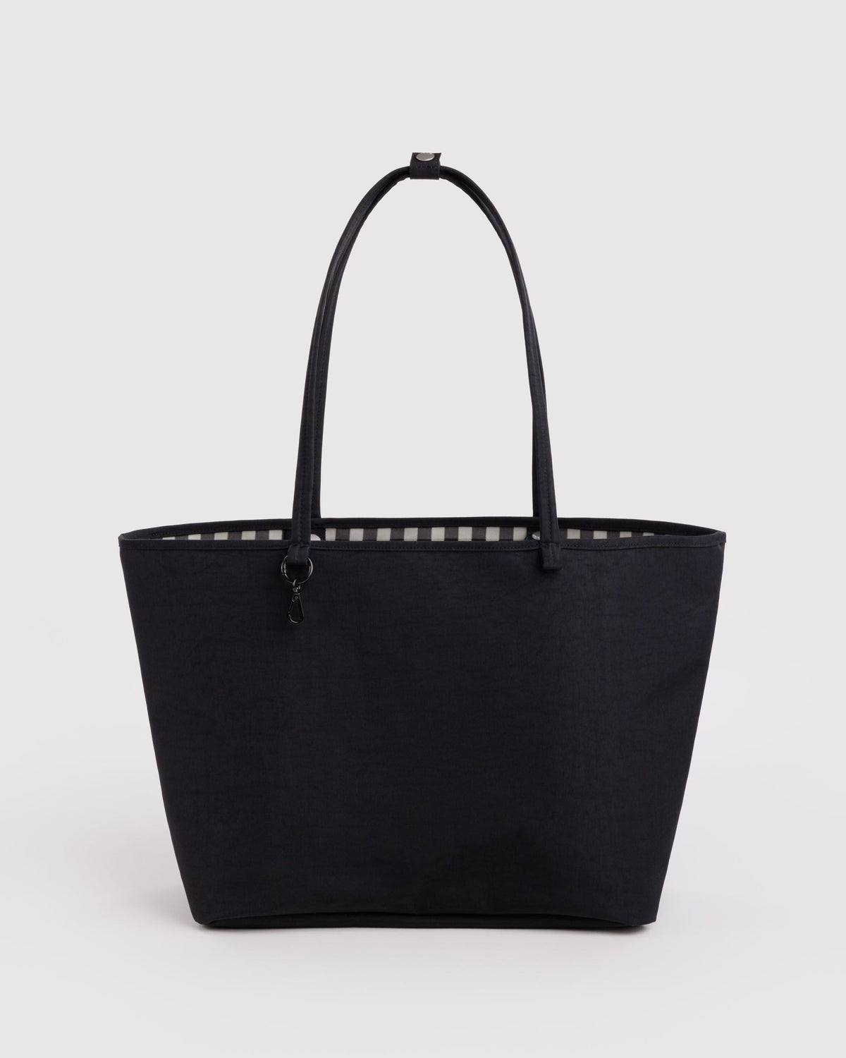Large Nylon Reversible Tote - Black Mix