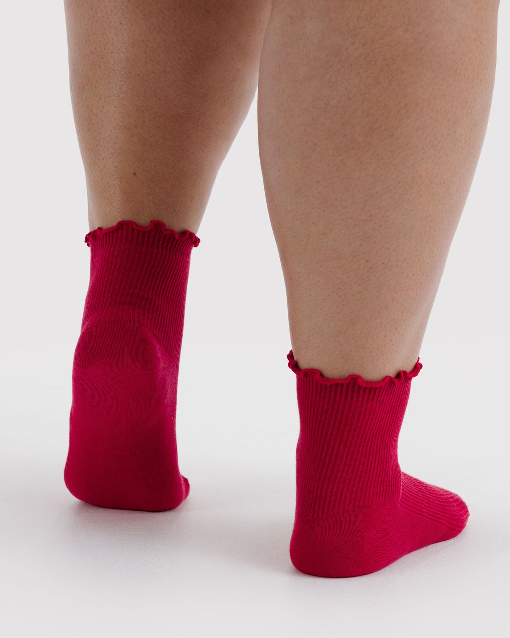 Lettuce Edge Sock Set of 2 - Wild Plum & Cherry