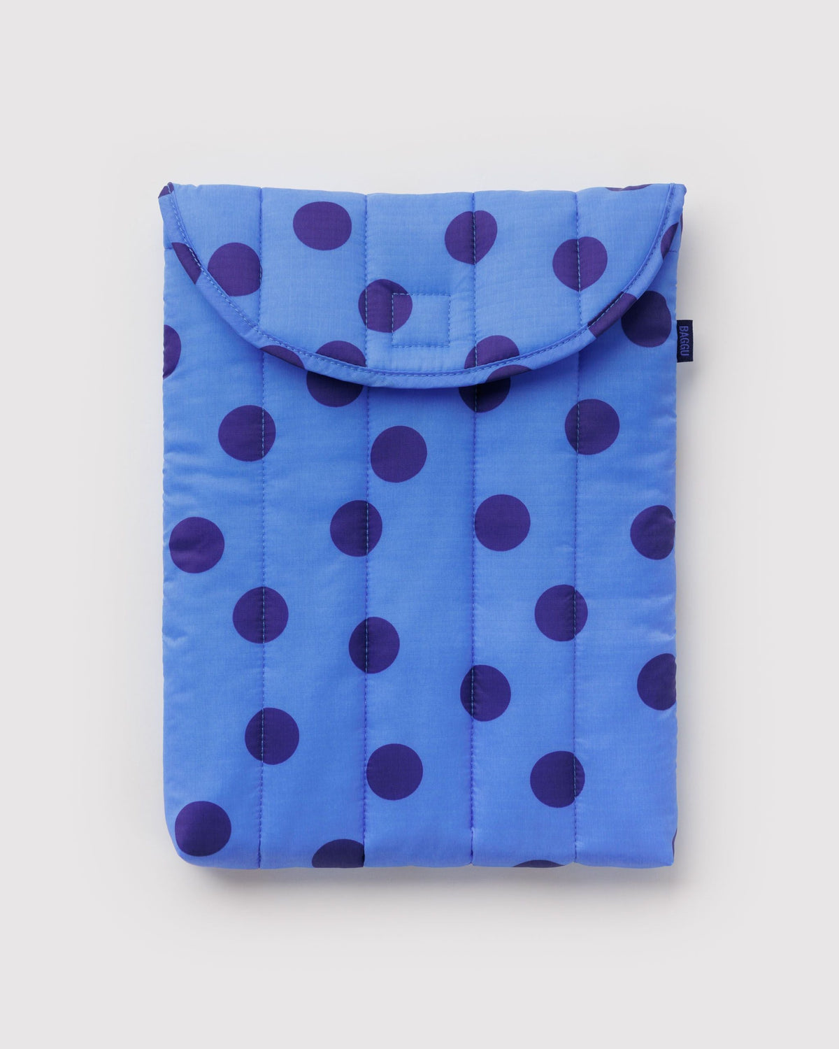 Puffy Laptop Sleeve 13\"/14\" - Blue Polka Dot