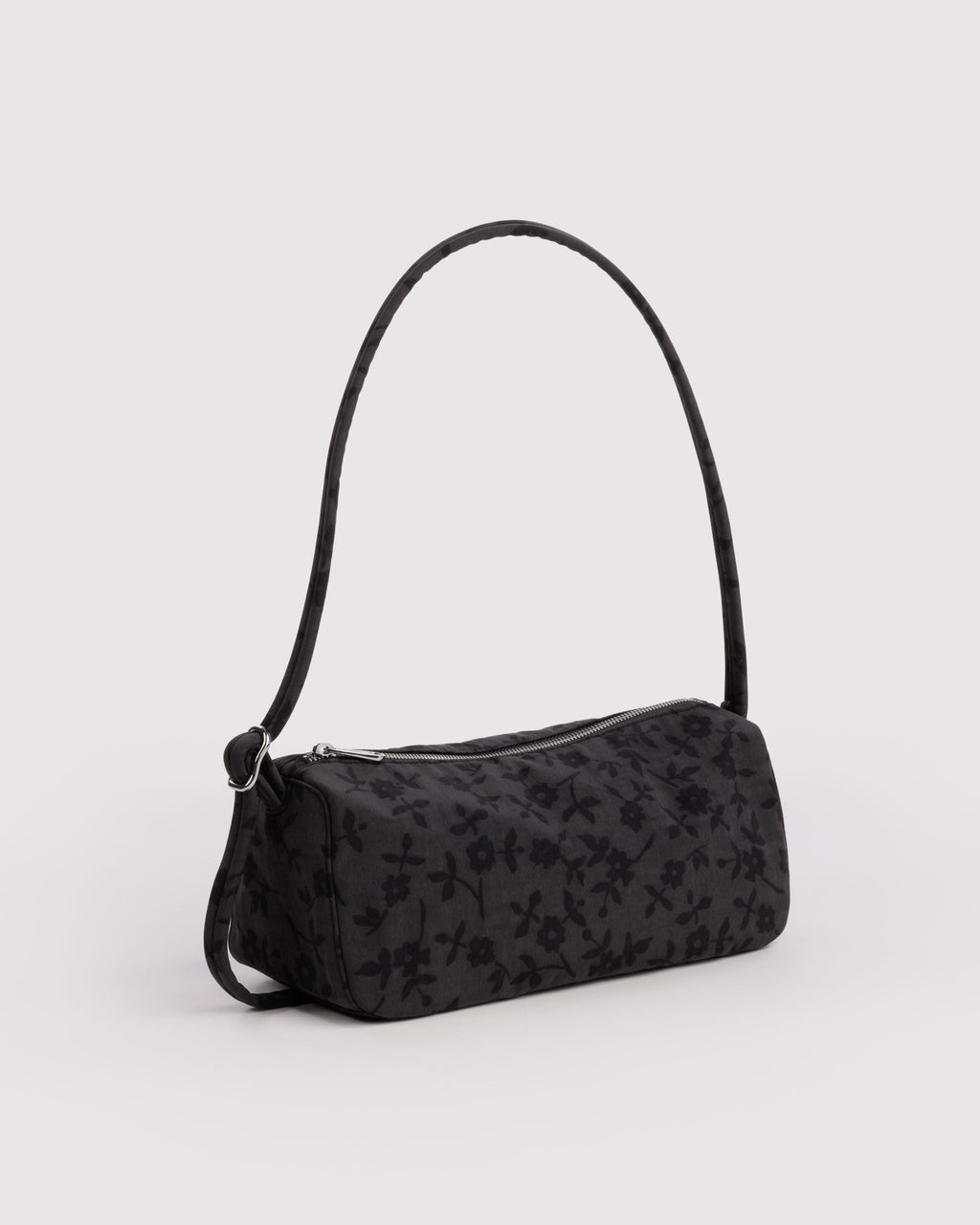Nylon Loaf Bag - Charcoal Ditsy Floral