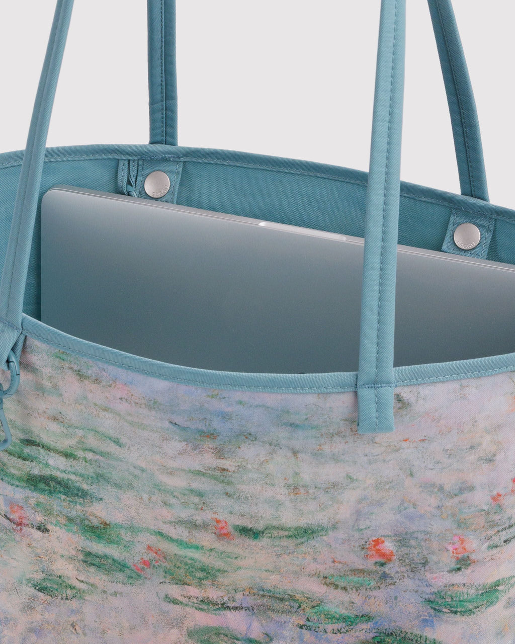 Medium Nylon Reversible Tote - Water Lilies Claude Monet