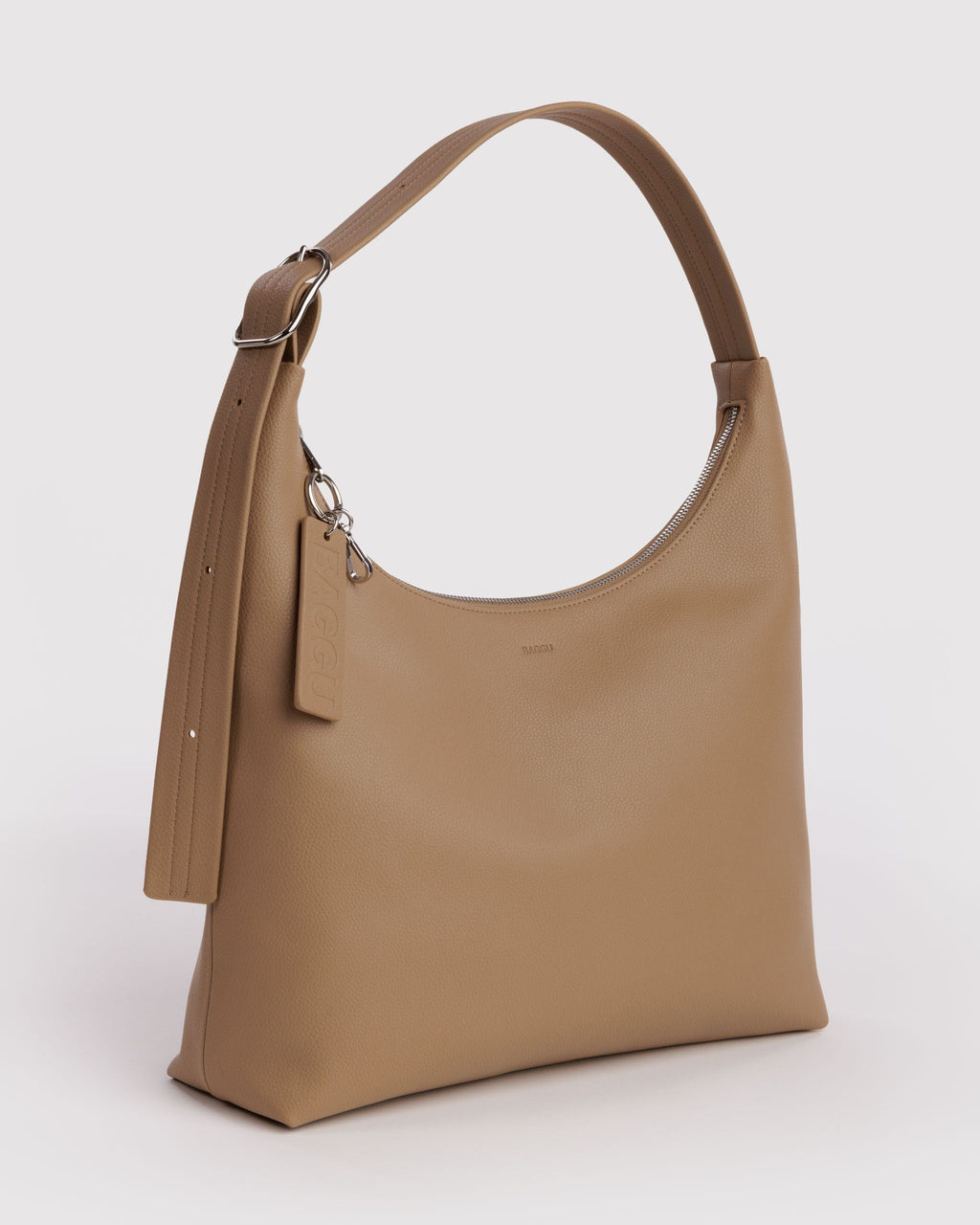 Recycled Leather Shoulder Bag - Dune