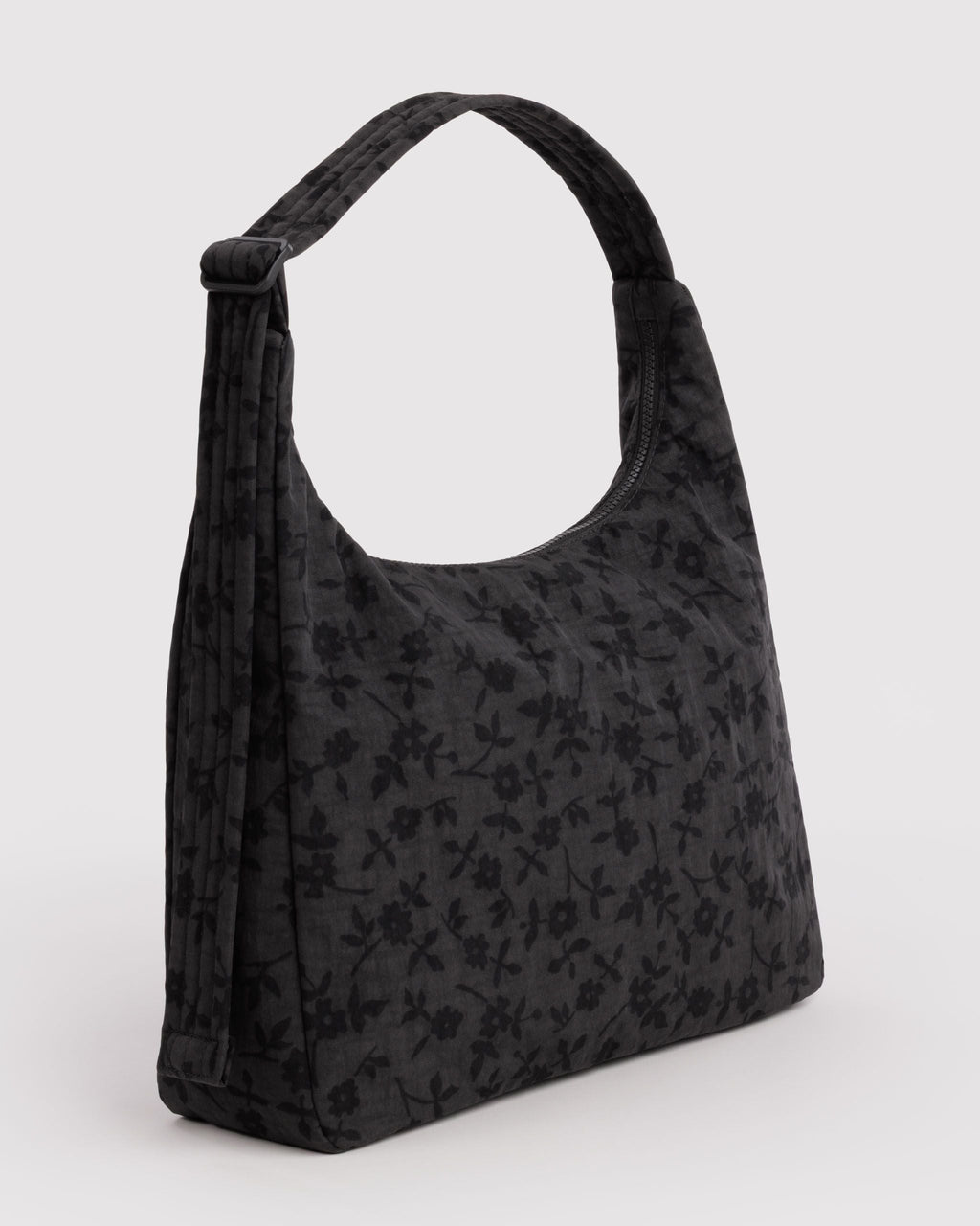 Nylon Shoulder Bag - Charcoal Ditsy Floral