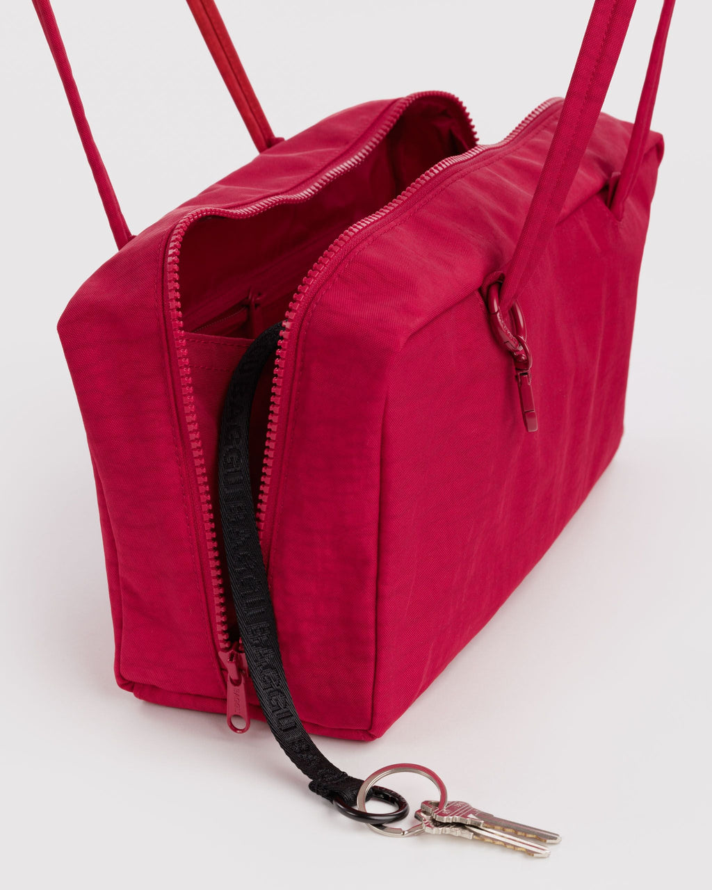 Nylon Bowler Bag - Cherry