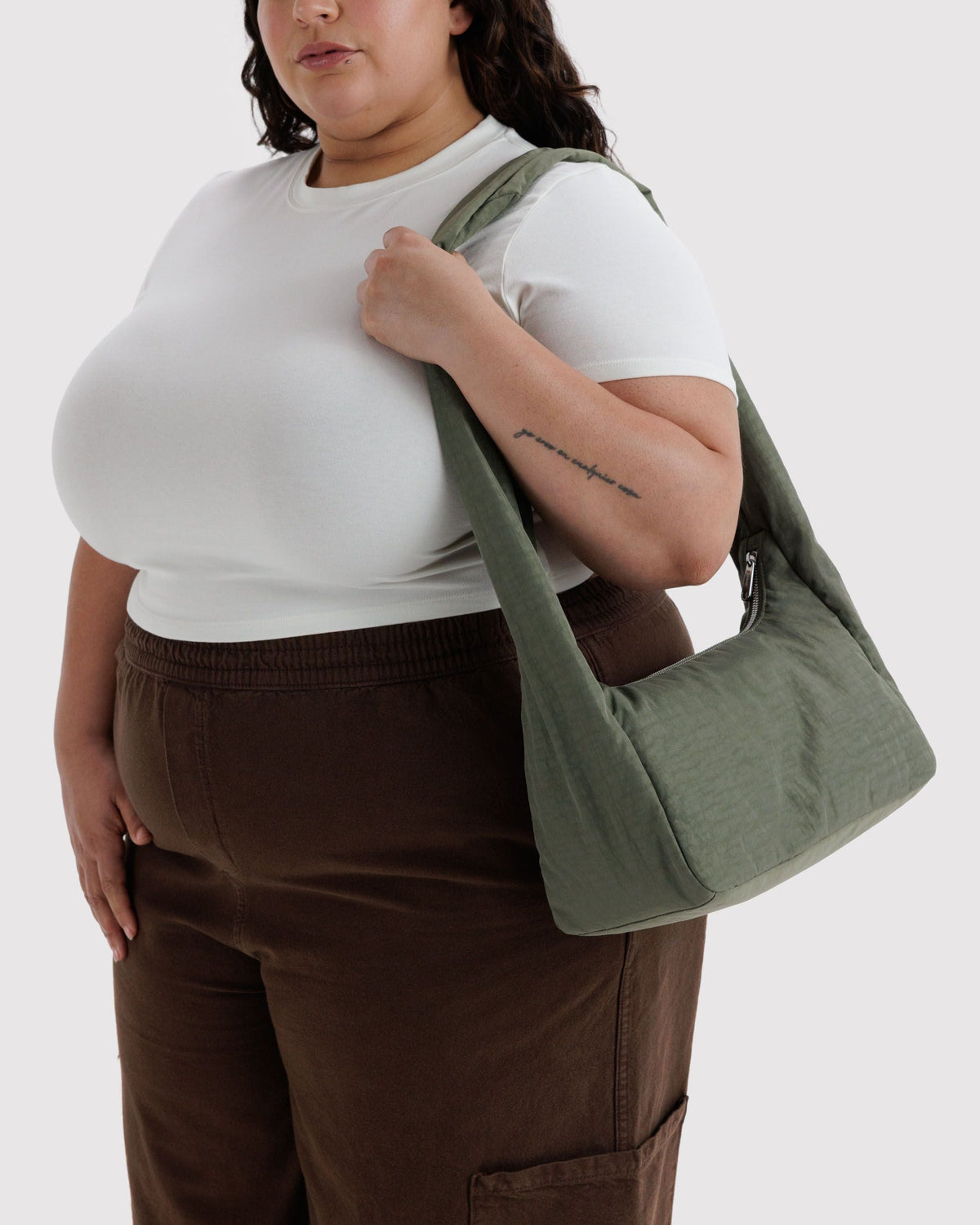 Nylon Meringue Bag - Caper